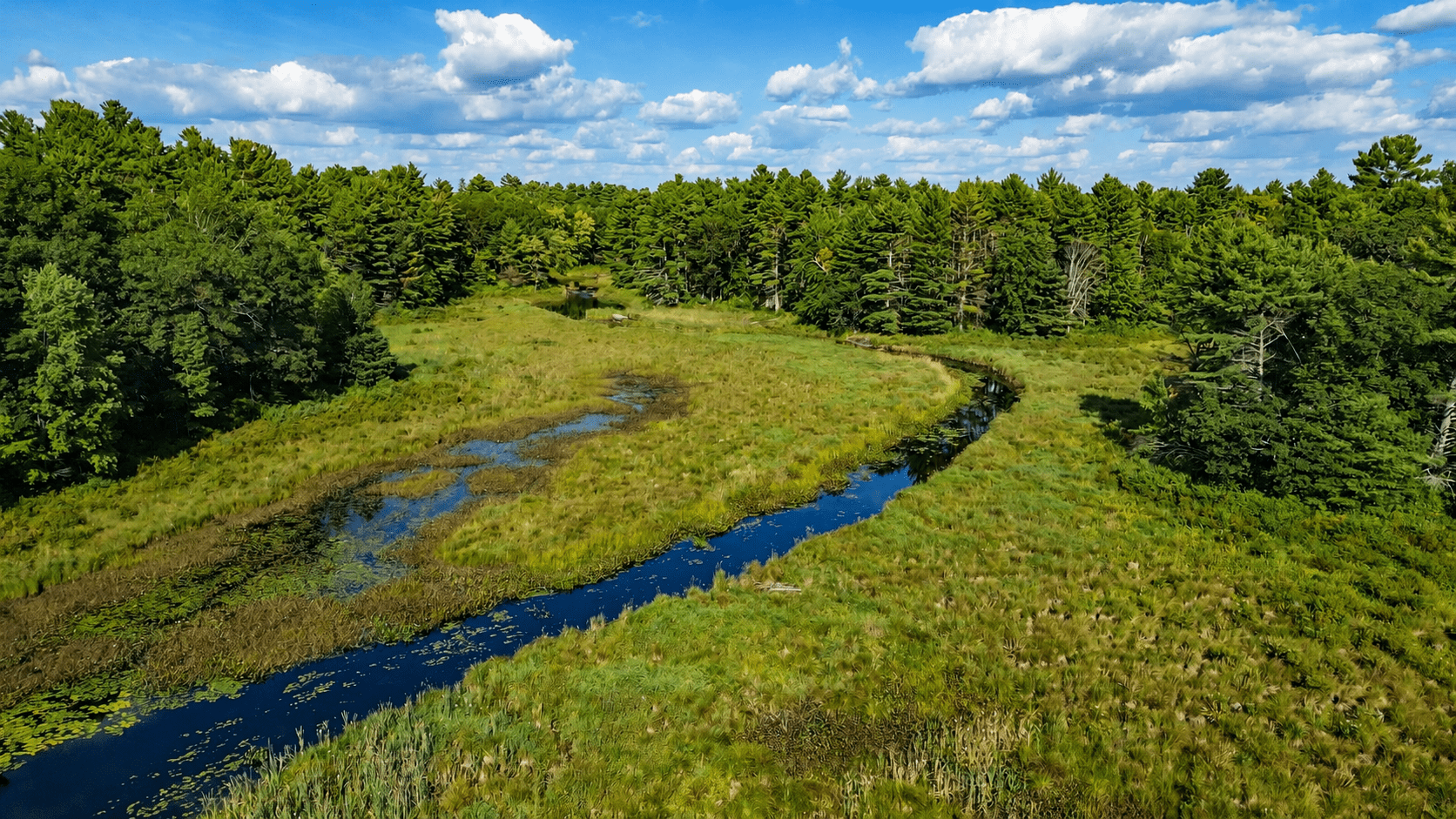 Aerial view of The North River property near Havelock, Ontario