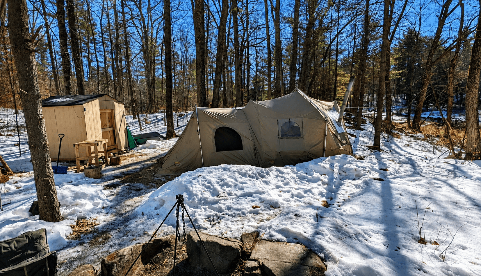 The early days at The North River near Havelock, Ontario