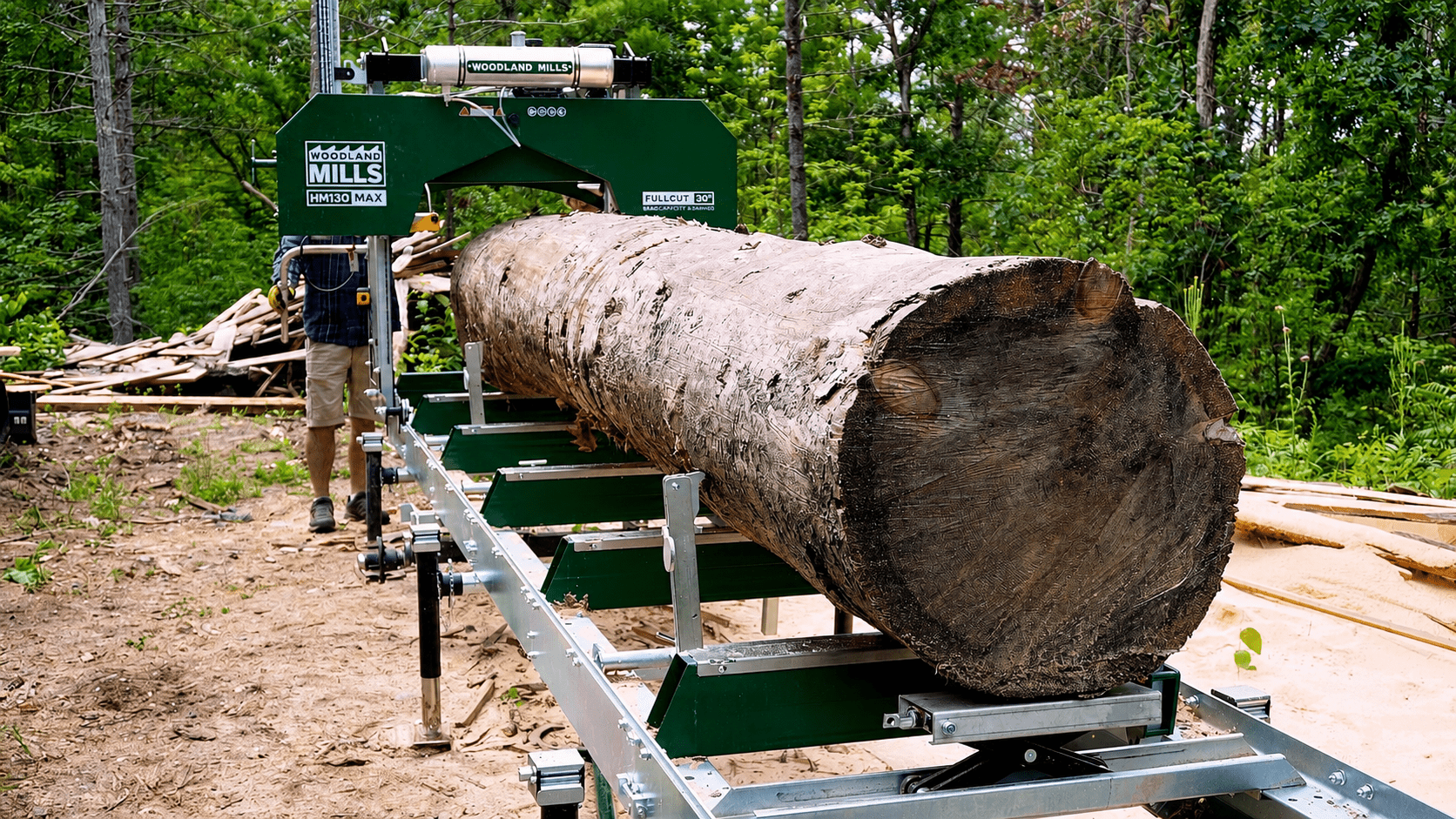 Sawmilling at The North River